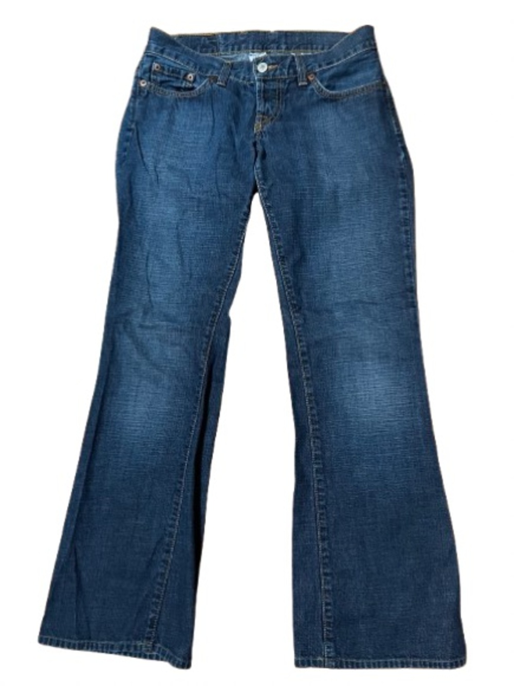 Lucky Brand Dungarees Button Fly Made In USA Blue Bootcut Jeans Size 25